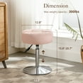 thumbnail image 3 of Dycanpo Vanity Stool Adjustable Swivel Vanity Chair with Faux Leather for Home Makeup Room, Pink, 3 of 9