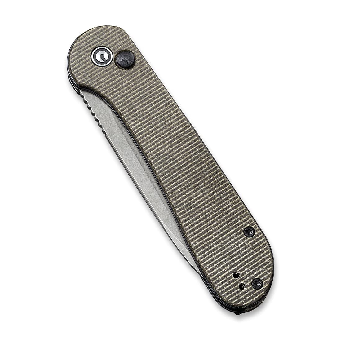 CIVIVI Pocket Folding Knife Button Lock Elementum 3.47" 14C28N Blade C2103C