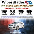 thumbnail image 2 of 2019 Cadillac XT5 Beam Wiper Blades Wipers w/1yr Warranty (Set of 3) w/Rear Wiper (WiperBladesUSA), 2 of 5