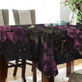 thumbnail image 5 of Yayeee Tablecloths 54" x 72" Rectangle Wrinkle Resistant Party Table Cover, Dark Purple Floral Pattern, 5 of 8
