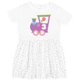 thumbnail image 3 of Inktastic 3rd Birthday Train 3 Year Old Girl Girls Toddler Dress, 3 of 5