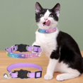 thumbnail image 2 of Breakaway Cat Collars with Bell - Adjustable Safe Pet Collar Velvet Kitty Collar with Bling Rhinestone, 2 of 2