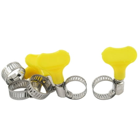 

Unique Bargains Adjustable 9-16mm Range Band Stainless Steel Worm Drive Hose Clip Clamp 5pcs