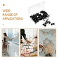 thumbnail image 4 of WRITWAA 100pcs Small Thumb Tacks Metal Black for Map Marking Classroom Tools, 4 of 7