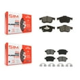 thumbnail image 1 of SIM Front Rear Semi-Metallic Brake Pads Kit for Car 2014-2020 Fiat 500L KSM-100514, 1 of 8