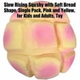 thumbnail image 3 of Slow Rising Squishy with Soft Bread Shape, Single Pack, Pink and Yellow, for Kids and Adults, Toy, 3 of 3