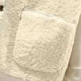 thumbnail image 6 of Dovford Womens Sherpa Vest Casual Warm Fuzzy Faux Shearling Vest Sleeveless Fleece Jacket Pockets Teddy Coat Gilet for Winter, 6 of 7