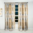 thumbnail image 2 of Designart 'Retro Geometric Design I' Mid-Century Modern Curtain Panel, 2 of 5