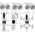 thumbnail image 4 of Maxchock X-Shaped RV Stabilizer Wheel Chock (Allow Drill Adjust) Dual Axel RV Travel Trailer Camper Tire While Camping -1 Pack, 4 of 4