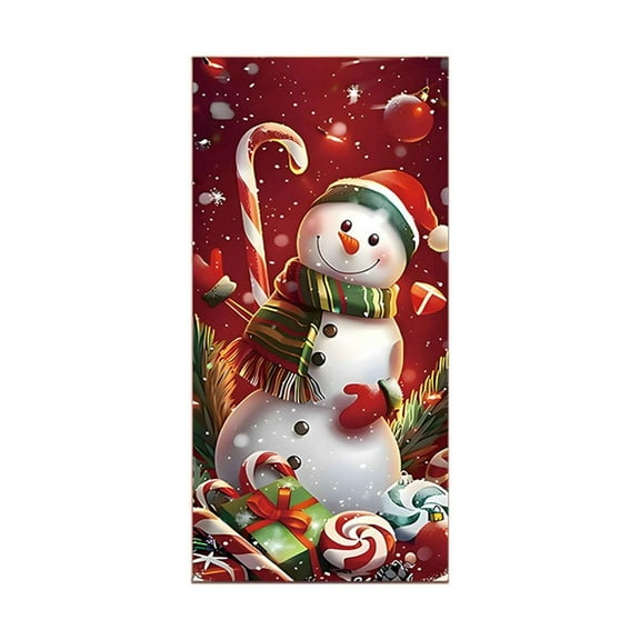 1 Pcs Elastic Christmas Door Cover for Front Door Decoration, 35.4 * 78.7inch Festive Party Home Decor