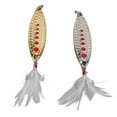 thumbnail image 1 of Leurre de Pêche à Cuillère, Leurres à Manivelle à Paillettes, Leurre de Pêche Artificiel, Appât à Paillettes de Pêche, Ensemble de 2 Pcs, Leurre de Pêche à Cuillère avec Points Rouges, Réflètent la Lumière, Leurres à Manivelle à Paillettes pour Eau Douce, 1 of 8