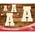 thumbnail image 3 of Unfinished Wood Varsity Team Font - A Shape 24" / 1/2", 3 of 3