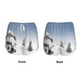 thumbnail image 6 of Sigee Snowman And Christmas Tree for Women's Athletic Shorts High Waisted Running Shorts Pocket Sporty Short Gym Elastic Workout ShortsMedium, 6 of 9