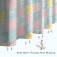thumbnail image 6 of Pioneer Flower Floral Print Pattern Shower Curtain 72"x84", Bathroom Decorative Shower Curtain Set with 12 Hooks, Waterproof Washable, 6 of 6