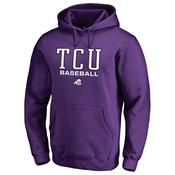 Men's Purple TCU Horned Frogs Team Unity Baseball Pullover Hoodie