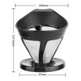 thumbnail image 4 of Tasse Réutilisable Cafetière à Verser Goutte d'Eau Café avec Filtre en Papier Jetable Outil Jaune, 4 of 5