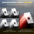 thumbnail image 4 of MINSUI-OWL-SP Solar Camping Lantern, Portable Solar Lamp, 300° Adjustable Stand LED Emergency Light, 4 Brightness Levels & SOS, Outdoor Survival Gear for Power Outages, Hiking, Tent (White), 4 of 4