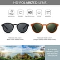 thumbnail image 2 of Gafas de sol SUNGAIT Classic Vintage Redondas Polarizadas SGT166SHH-HDML, 2 of 5