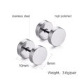 thumbnail image 5 of 1 Paire de Boucles d'Oreilles Rondes en Acier Inoxydable pour Hommes Boucles d'Oreilles Piercing Clip Mode sur Boucles d'Oreilles Bijoux pour Hommes (Couleur en Acier), 5 of 5