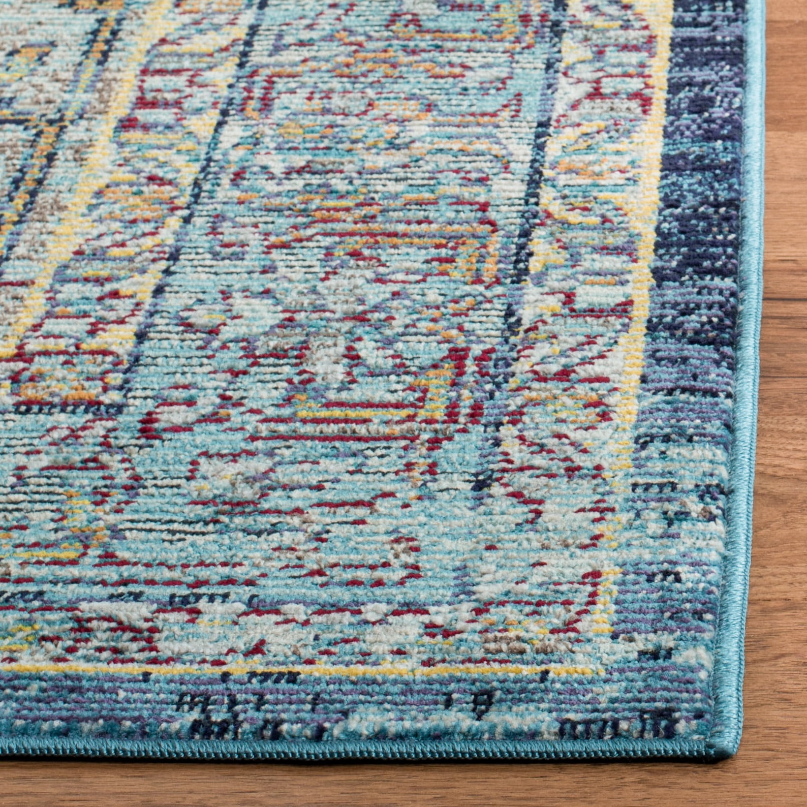 SAFAVIEH Crystal Miranda Oriental Area Rug, Blue/Yellow, 9' x 12'
