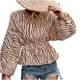 thumbnail image 1 of Blouses à Manches Longues pour Femmes Mode Décontractée Printemps et Été Imprimé Floral Manches Longues Col en V Blouses & Blouses pour Femmes Mode Été Manches Longues Blouses Été, 1 of 9