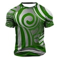thumbnail image 1 of Wancir Chemises pour Hommes en Solde Mode Décontractée Imprimé Sport Manches Courtes Col Rond Blouses Chemises, 1 of 4