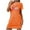 Orange, variant on Xfvqtps Valentine's Day Nightgown for Women Plus Size Love Arrow Print Short Sleeve Crew Neck Solid Color Lightweight Soft Comfortable Pajamas Hot Pink
