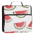 thumbnail image 5 of FORMRS Zipper Binder with Shoulder Strap 2-inch Ring 500 Sheet Capacity File Bag, Watermelon Pattern, 5 of 5
