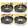 thumbnail image 5 of 4 Pcs Round Professional Pancake Mold, Egg Cooker Rings For Cooking, Non Stick Round Egg Ring Mold For Fried Egg, Pancakes, Sandwiches A, 5 of 5
