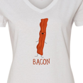 thumbnail image 4 of Inktastic Bacon Costume Women's V-Neck T-Shirt, 4 of 5