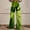 GN1, variant on Hight Waist Wide Leg Pants for Women Leaves Printed Casual Baggy Pant Stretchy Tummy Control Straight Leg Pants Trendy for Women Green M