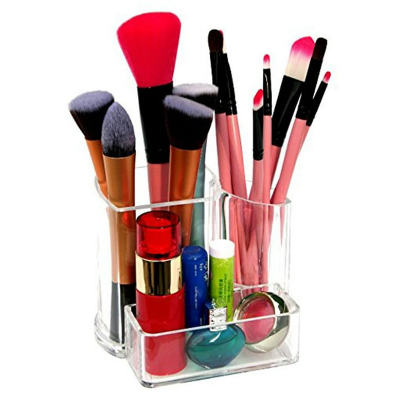 BE-TOOL Acrylic Clear Pencil Holder Make-up Brush Holder for Brushes  Cosmetics (Holder Only) 