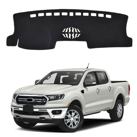 For Ford Ranger 2024-2025 Car Dashboard Mat Anti-Slip Sunshield Protector Black