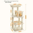thumbnail image 4 of Pefilos 45" Modern Cat Tree House, Cat Condo for Indoor Cats, Activity Center Cat Scratching Tower for Kittens Toy, Beige, 4 of 7