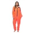 thumbnail image 5 of 6441-ROY-S #FollowMe Adult Onesie with Animal Ears (Neon Coral / Black, XX-Large), 5 of 5