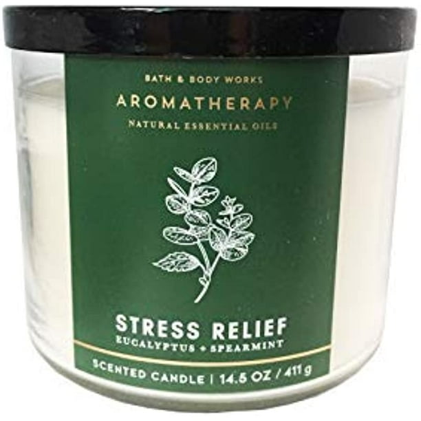 Bath & Body Works, Aromatherapy Stress Relief 3Wick Candle, Eucalyptus