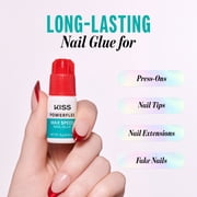 Kiss PowerFlex Maximum Speed Superior Strength Squeeze-On Nail Glue, 0.1 oz Bottle