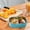 Blue-BU-Clear as the lakes of Michigan, may your heart be calm, your luck run deep., variant on AuroraX Insulated Lunch Boxes for Women,Small Reusable Blue Thermal 2 Compartment Snack Containers,Square Microwave Safe Hot Food