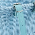 thumbnail image 6 of Aixig Bicycle Front Basket Handwoven Kid Adult Bike Handlebar Carrier (Sky Blue), 6 of 9