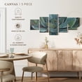 thumbnail image 5 of Elephant Stock Rustic Succulent Wall Art - Horizontal Multi Panel Canvas - Living Room Wall Decor - Floral And Botanical Multi Panel - Teal And Beige Decor By Norman Wyatt Jr. - 80" x 36", 5 of 8