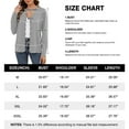 thumbnail image 6 of Uvplove Women's Long Sleeve Cardigan V-Neck Oufits Knit Button Down Casual Sweater,Gray,M-3XL, 6 of 9