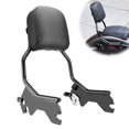 thumbnail image 1 of Wsays Respaldo vertical desmontable de altura estándar para pasajero compatible con modelos Harley Softail FLDE FLHC FLHCS FLSL FXBB FXBBS y FXST 2018-2024, color negro brillante, 1 of 5