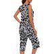 thumbnail image 2 of Conjunto de Verano para las Mujeres Impreso Cuello Redondo sin Mangas Y Pantalones, Casual Dos Piezas para las Mujeres, 2 of 9