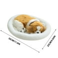 thumbnail image 3 of Realistic Breathing Sleeping Dog Plush Toy - Lifelike Stuffed Animal with Moving Chest & Soft Mat, Soothing Companion Gift for Kids A, 3 of 4