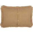 thumbnail image 3 of VHC Brands Burlap w Fringed Ruffle Collection 100% Cotton Coordinating Farmhouse Bedding Throw Decorative Accent Cushion Pillow Asstd Sizes, Colors, 3 of 6