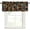 Brown, variant on Middle Century Valances for Windows Farmhouse Kitchen Curtains Valances Rod Pocket Valance Curtains for Windows Abstract Geometric Colorful Rings Vintage Window Valances for Bathroom Bedroom 42"x12"