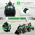 thumbnail image 7 of Infans 3-in-1 Kids Ride On Excavator Bulldozer 12V Electric Tractor Remote w/ Trailer, 7 of 7