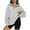 Grey, variant on SHINE UP Sweatshirts for Women Oversized Fleece Hoodie Tops Fall Half Zip Turtleneck Long Sleeve Pullover