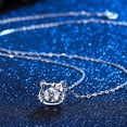 thumbnail image 2 of sterling silver contour pendant necklace, girl's jewelry 18 necklace, fashionable accessory necklace, can be the gift for girls., 2 of 5