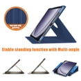 thumbnail image 5 of for Samsung Galaxy Tab A9+ 11.0" 2023 SM-X210 / SM-X215 / SM-X216, 360 Degree Rotating Stand Shell Drop Protective Multi-viewing Angle Holder Folio Cover Case for Tab A9 Plus, Darkblue, 5 of 10